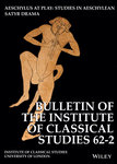Bulletin Of The Institute Of Classical Studies