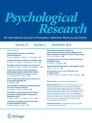 Psychological Research-psychologische Forschung