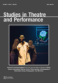 Studies In Theatre And Performance